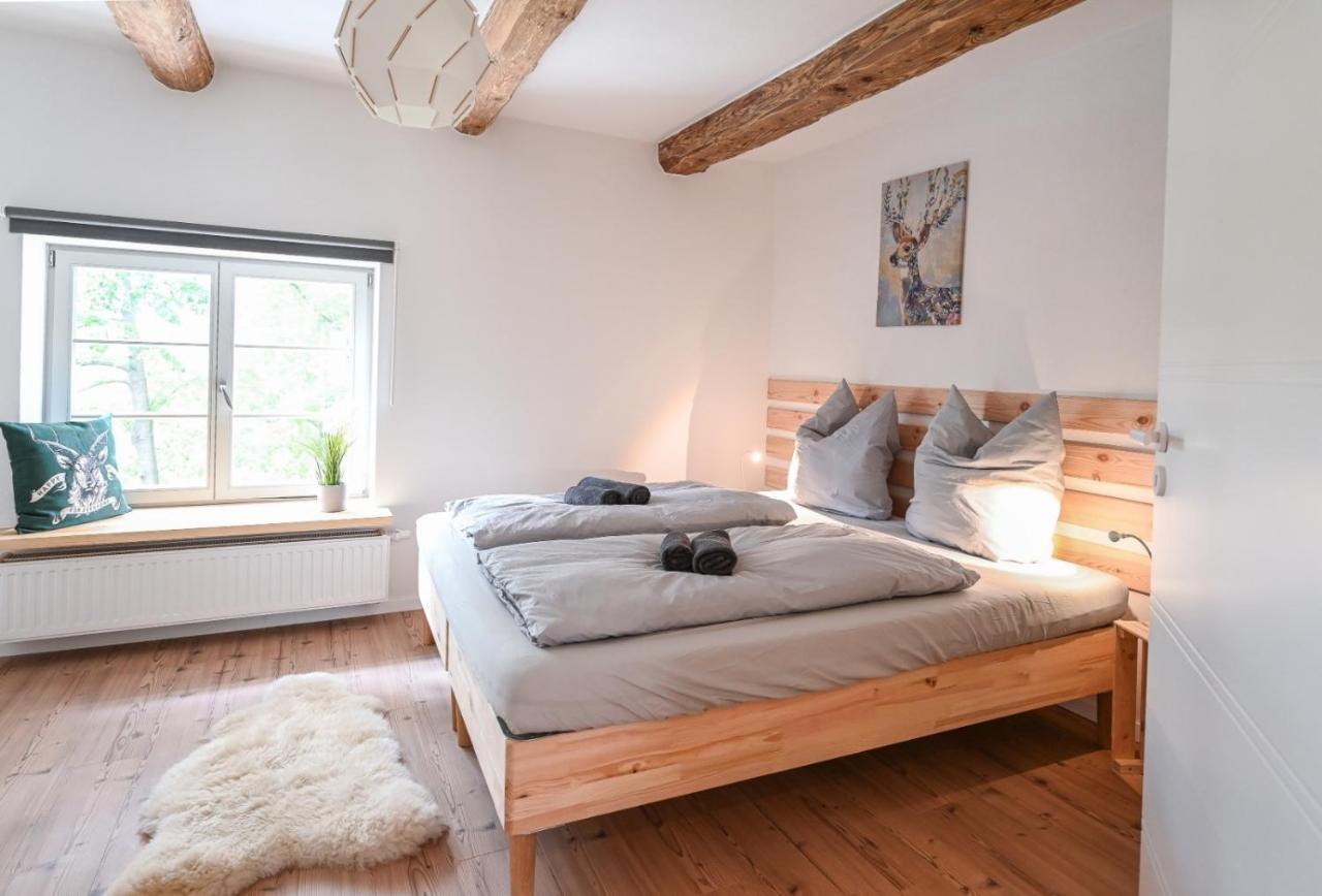 Deluxe Apartment mit Terrasse und WALLBOX im FarmHouse Eckartsberg bei Zittau im Zittauer Gebirge Exterior foto